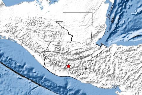 Reportan temblor en el departamento de Guatemala este viernes