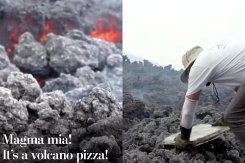 'The Washington Post' viraliza la pizza hecha en el volc&aacute;n Pacaya