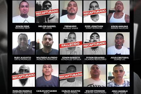 Ellos son los 12 reos que siguen pr&oacute;fugos de Fraijanes II tras recaptura del 'Buf&oacute;n'