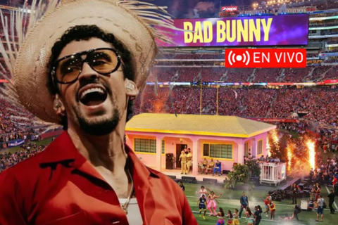 &iquest;D&oacute;nde y a qu&eacute; hora puedes ver a Bad Bunny en el medio tiempo del Super Bowl?