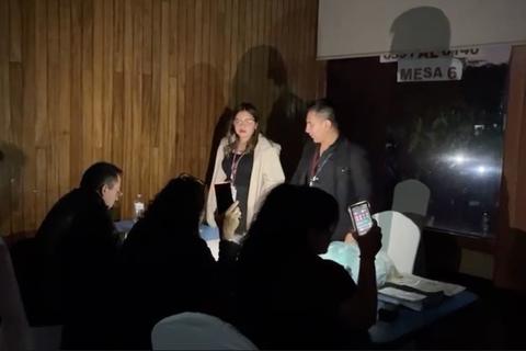 &iexcl;Se fue la luz! As&iacute; fue el apag&oacute;n durante conteo de votos de elecciones en el CANG