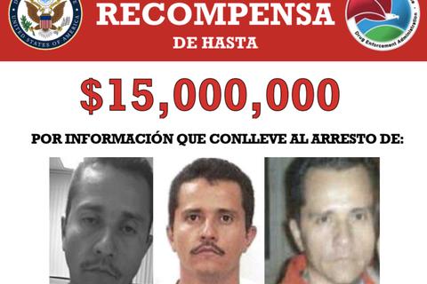 'El Mencho' era buscado por EE. UU. quien ofrec&iacute;a $15 millones de recompensa 