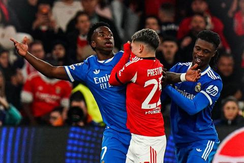 UEFA suspende a Prestianni por incidente racista con Vinicius