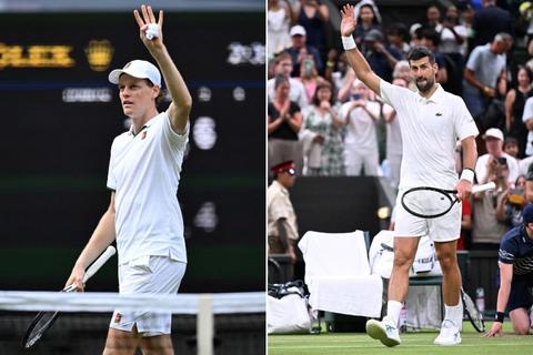 Sinner y Djokovic siguen firmes en la carrera de Wimbledon