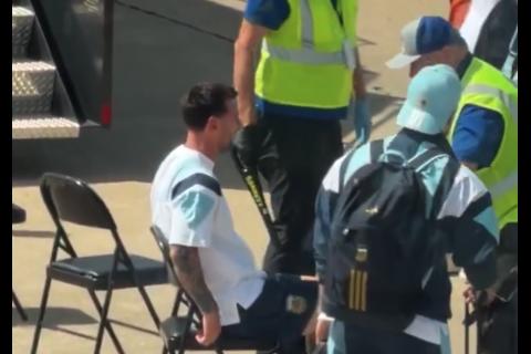 VIDEO: la reacci&oacute;n de Messi ante controles de seguridad en aeropuerto se hace viral