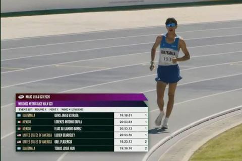 Denis Estrada gana oro en campeonato U23 de marcha