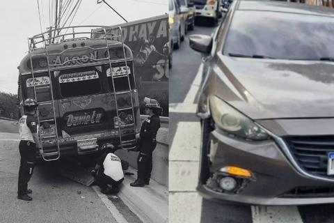 As&iacute; capturaron a conductor se&ntilde;alado de provocar mortal accidente en zona 15 (video)