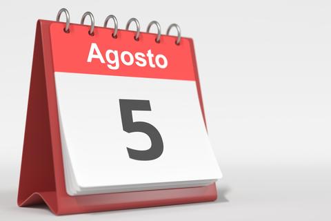 Un d&iacute;a como hoy: mi&eacute;rcoles 5 de agosto