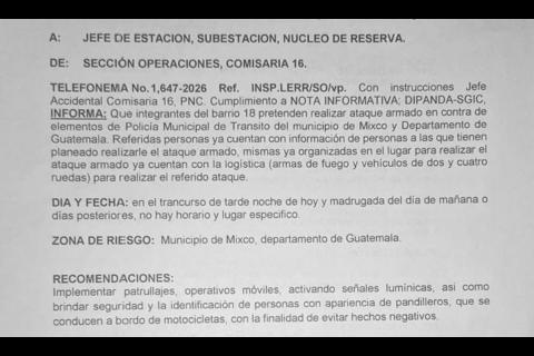 Municipalidad de Mixco denuncia amenazas de ataque armado