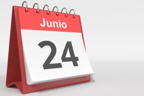 Un d&iacute;a como hoy: mi&eacute;rcoles 24 de junio