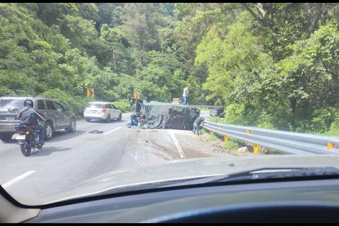 Accidente en la bajada de Las Ca&ntilde;as deja un fallecido