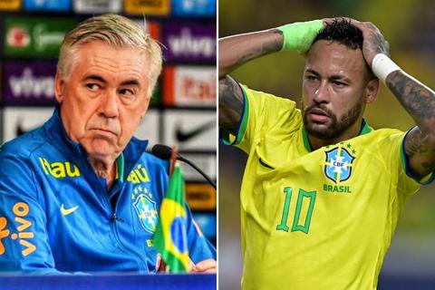 Brasil sin el 10: Ancelotti no llama a Neymar para los amistosos de marzo