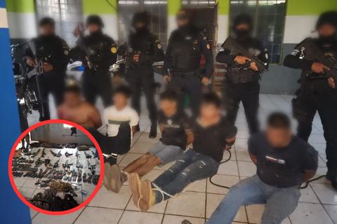 Presuntos narcos ten&iacute;an fuerte arsenal, drones y explosivos en Huehuetenango