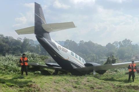 Avioneta sufre un accidente en el aer&oacute;dromo de Cob&aacute;n