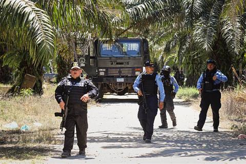 Vinculan asesinato de cinco polic&iacute;as hondure&ntilde;os cerca de Guatemala con el CJNG