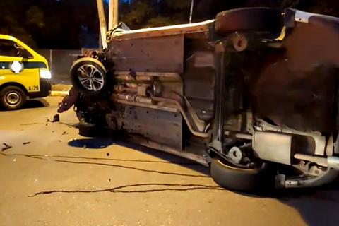 Im&aacute;genes posteriores al accidente de tr&aacute;nsito en zona 13 (video)