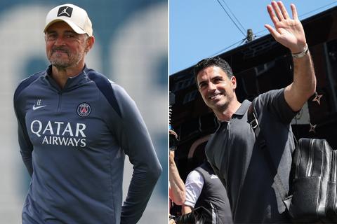 Luis Enrique y Mikel Arteta protagonizar&aacute;n un duelo en los banquillo en Champions