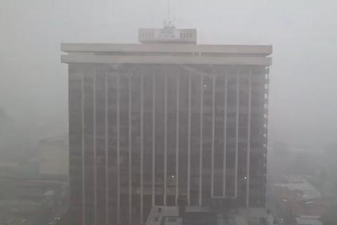 As&iacute; se ve la lluvia de esta tarde desde la Torre de Tribunales (video)