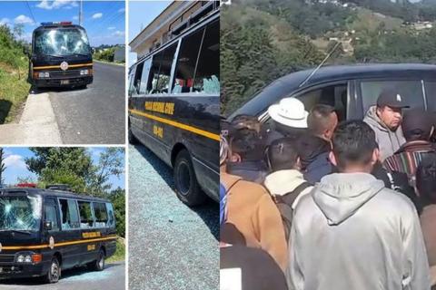 Pobladores de Chichicastenango retienen personal del MP, SAT y PNC