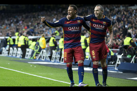 El genio Andrés Iniesta y su socio Neymar