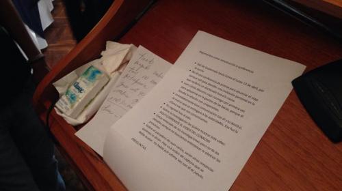 Ni con guión preparado: Baldetti no pudo contestar todas las preguntas