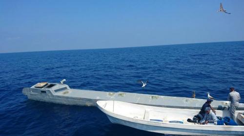 Localizan narco submarino en las aguas del Pac&iacute;fico guatemalteco