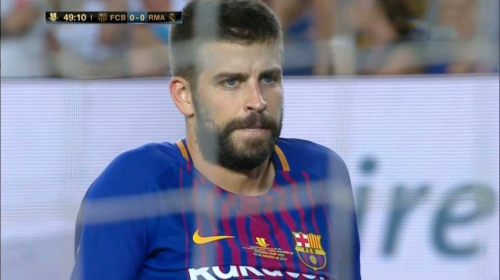 Real Madrid est&aacute; venciendo al Bar&ccedil;a con un autogol de Piqu&eacute;