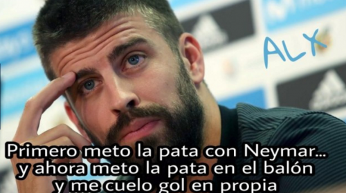 Los "memes" le anotan una goleada a Gerard Piqu&eacute; 
