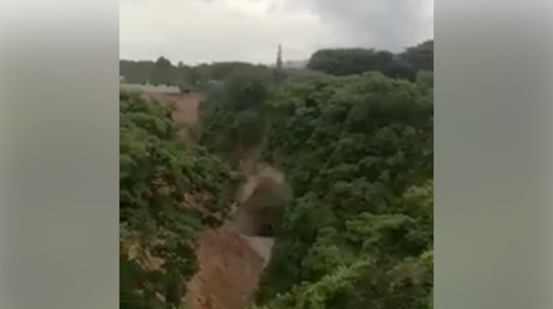 Video: alertan sobre supuesto agujero en Boca del Monte