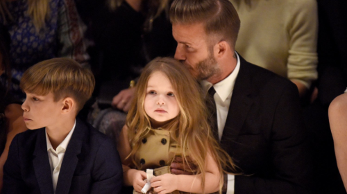 Beckham muestra su lado paternal al construir un castillo para su hija