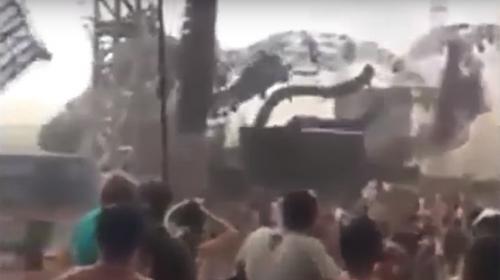 Video: viento derriba escenario y mata a DJ en un festival electr&oacute;nico