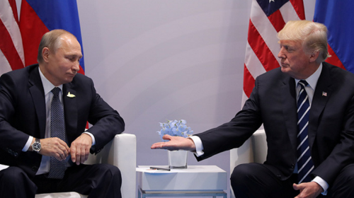 As&iacute; fue el esperado primer saludo entre Trump y Putin