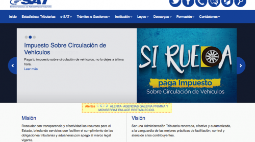 SAT denuncia ataque cibernético y complica trámites en línea
