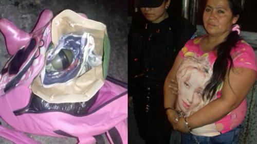 Capturan a mujer que llevaba una ni&ntilde;a de seis a&ntilde;os con dos granadas