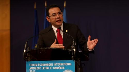 Jimmy Morales estar&aacute; en Estados Unidos hasta el martes