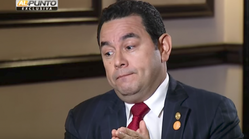 Jimmy Morales considera que la corrupción es "normal"