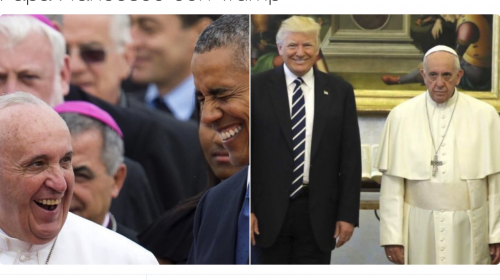 Los "memes" no faltaron en el primer encuentro entre el Papa y Trump