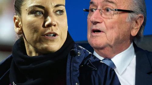 Hope Solo denuncia p&uacute;blicamente a Joseph Blatter por acoso sexual