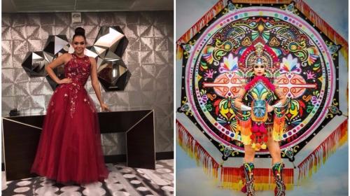 Guatemalteca deslumbr&oacute; con un barrilete gigante en Miss Universo 2017