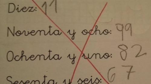 El ejercicio de un niño de 7 años que se hizo viral por su ingenio