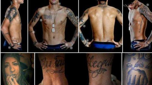 Este ese el &uacute;ltimo y m&aacute;s llamativo tatuaje de Neymar 