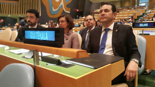 PDH visitó la ONU para informar sobre las acciones de Jimmy Morales