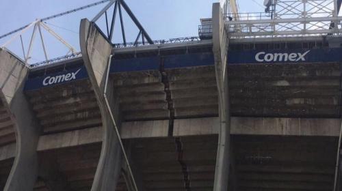 El estadio Azteca sufre da&ntilde;os tras terremoto de 7.1 grados en M&eacute;xico