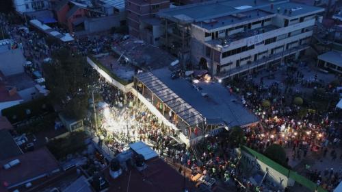 El antes y despu&eacute;s de la escuela destruida por el terremoto en M&eacute;xico