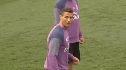 Video: el pleito de Cristiano Ronaldo durante el entrenamiento