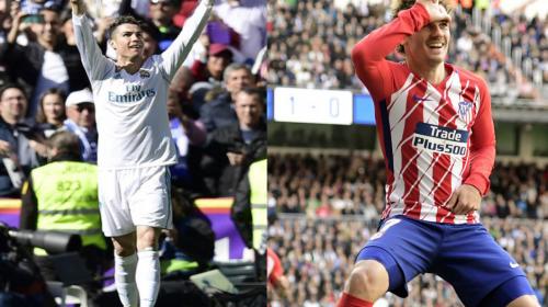 Cristiano y Griezmann festejan en empate del derbi madrile&ntilde;o