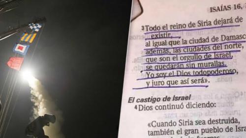 El texto b&iacute;blico que se viraliza tras el bombardeo a Siria