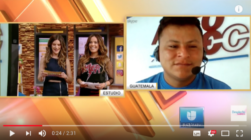 El reto que le hicieron a Manuel Perebal, el políglota, en Univisión