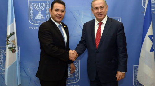Jimmy Morales viajar&aacute; a la inauguraci&oacute;n de la embajada en Jerusal&eacute;n