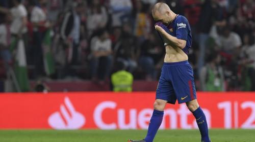 El Wanda Metropolitano se rinde ante las lágrimas de Iniesta